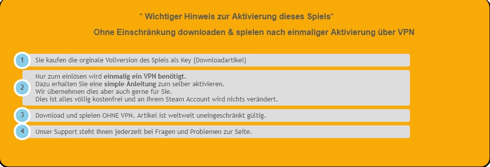 Keyseller mit VPN immer meiden!!!