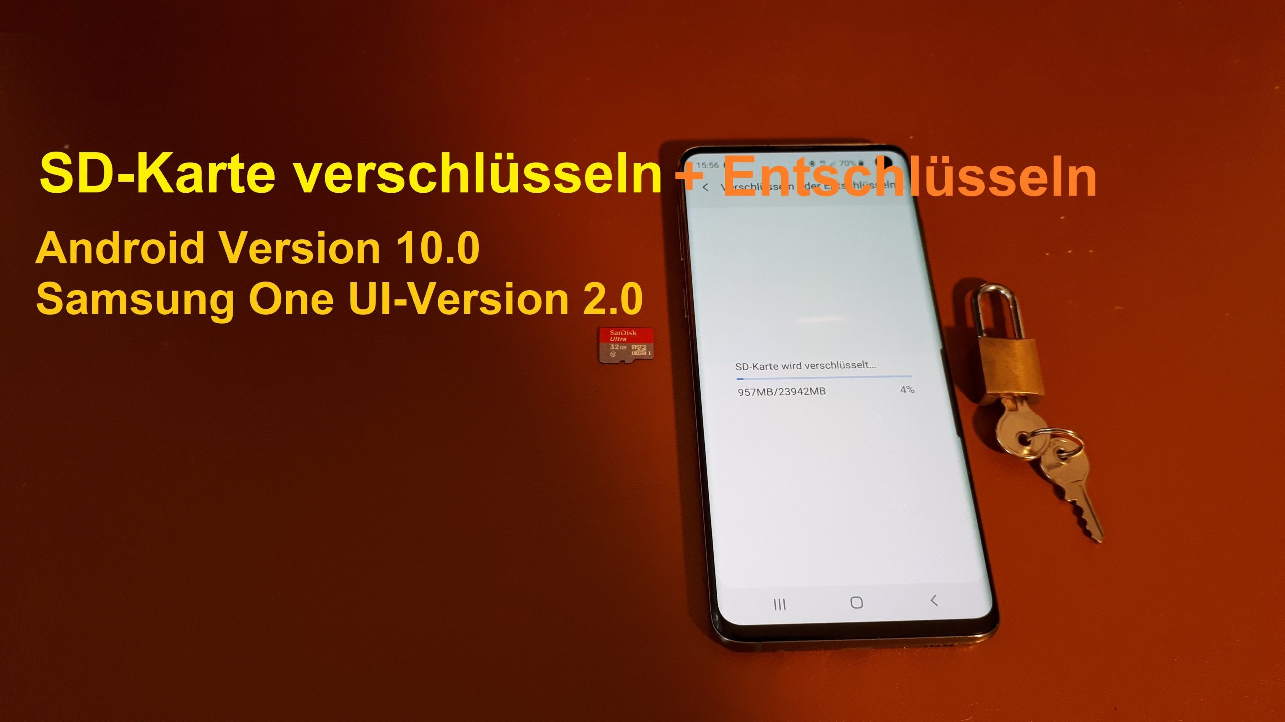 SD-Karte verschlüsseln und entschlüsseln unter Android 10