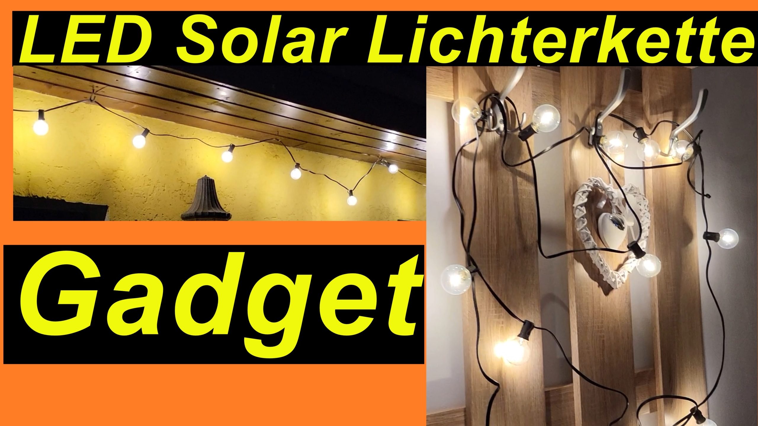 Gadget: LED Solar Lichterkette. Draußen und Drinnen.