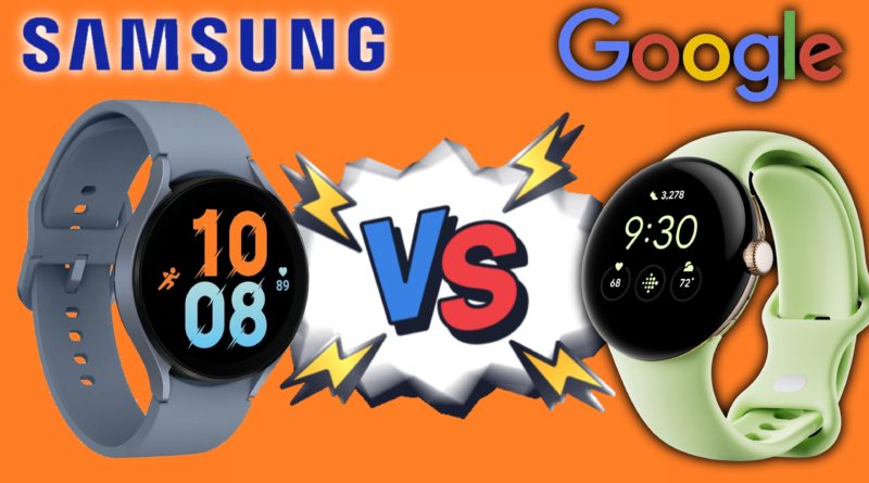 Google Pixel Watch versus Samsung Galaxy Watch5
