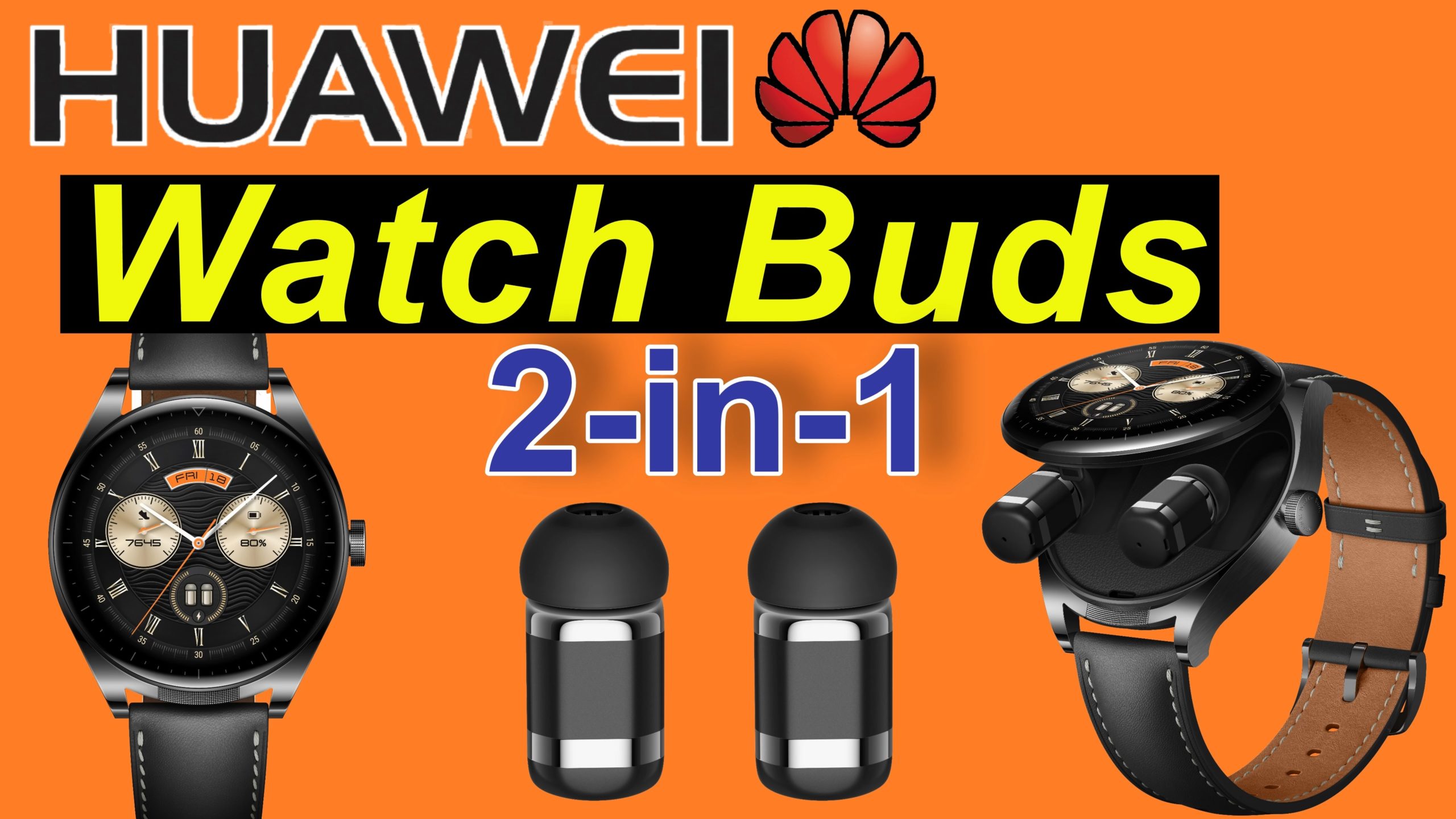 Huawei Watch Buds - Smartwatch und Earbuds, 2-in-1
