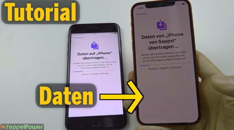 Tutorial: Datentransfer von iPhone zu iPhone. Daten übertragen