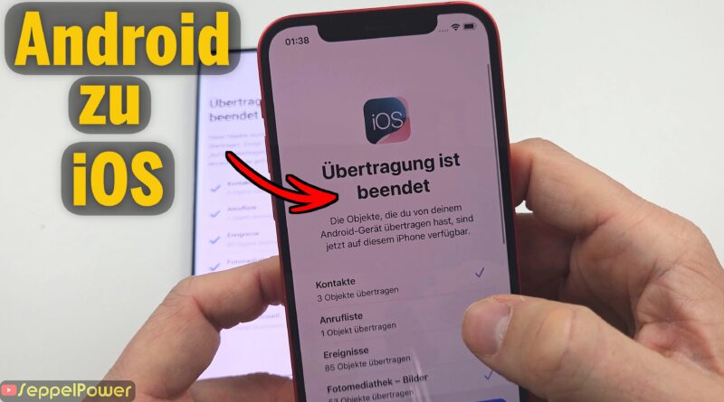 Tutorial: Datentransfer Android zu iOS. Google zu Apple