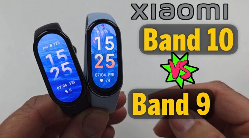 Xiaomi Smart Band 10 versus Band 9. Alle Unterschiede im Detail