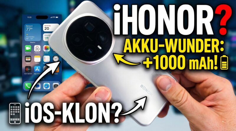 iHonor? Das Honor Magic 8 Pro im Ersteindruck: von Akku-Wunder und iOS-Klon